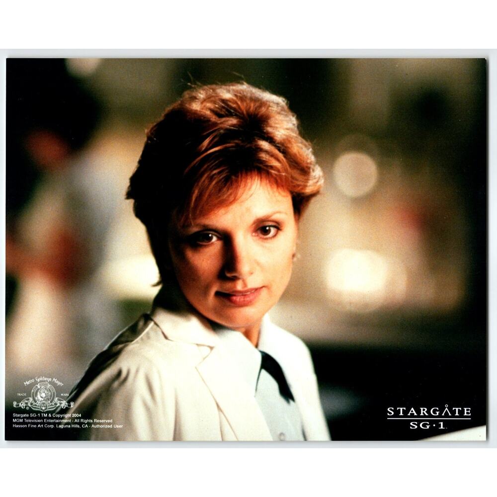 2004 Stargate SG-1 Press Photo Featuring Actress in Lab Coat MGM TV